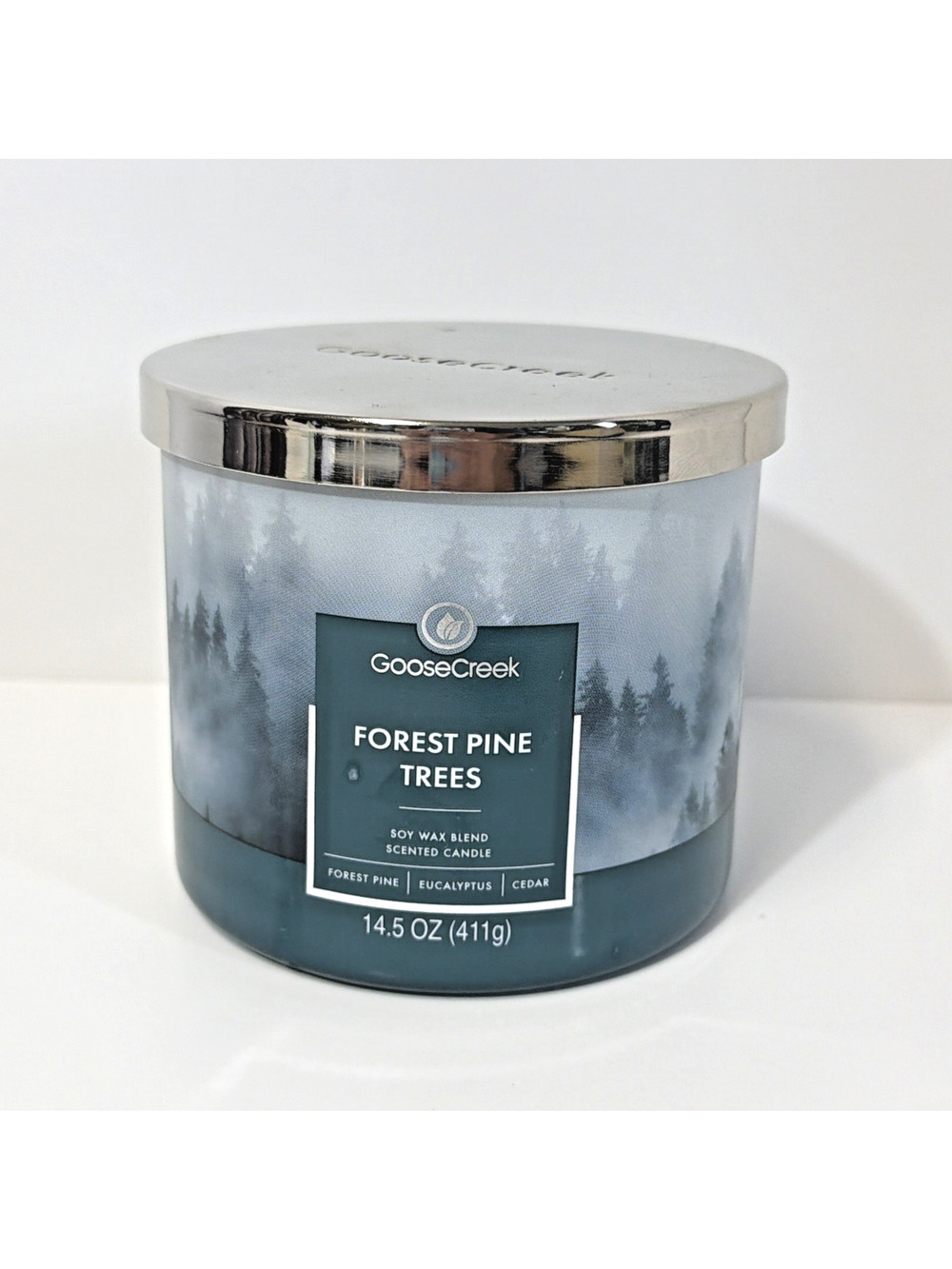 Goose Creek NEW 3 Wick Candle Forest Pine Trees 14.5 OZ Soy Wax